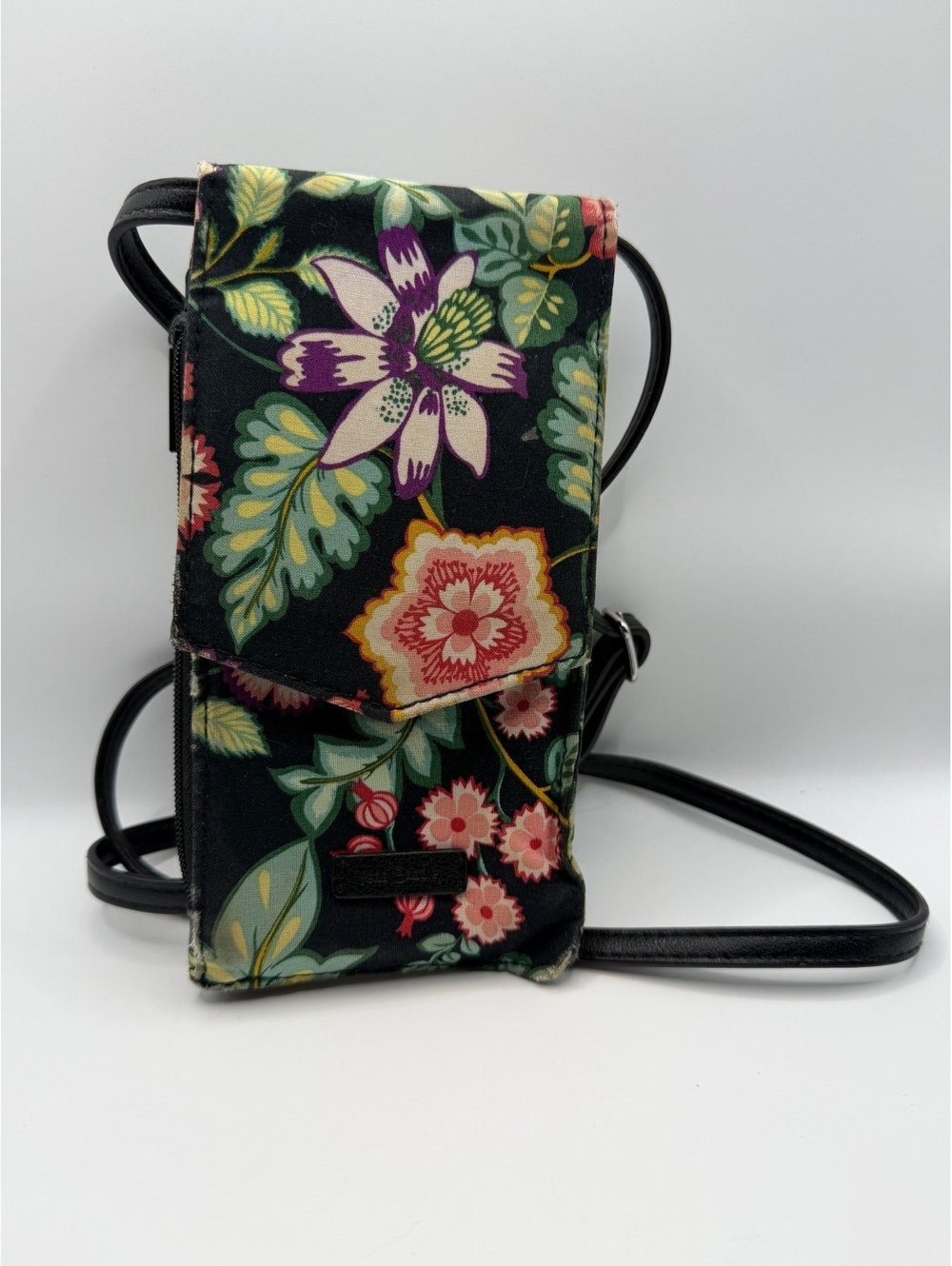 Vera Bradley Floral Crossbody Bag with Adjustable Strap